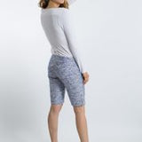 Spring Summer Long Sleeve Women's Girls' Bamboo Boat Neck Long T with Decorative Tabs and Eyelets