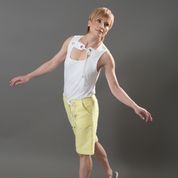 Women's Summer One of a Kind Bamboo Tank with Front Tabs and Yoke in a Back