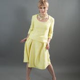 Lightweight Tweed Princess Line 1960's Style Disconnected Collar Jacket