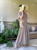 RIVIERA Summer Fall Resort Women's Dress with Pockets & Back Strap Closure