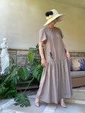 RIVIERA Summer Fall Resort Women's Dress with Pockets & Back Strap Closure