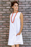60-s Inspired Women's Cotton Redford A-line Dress with Loose Pocket