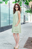 60-s Inspired Women's Cotton Redford A-line Dress with Loose Pocket