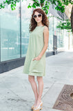 60-s Inspired Women's Cotton Redford A-line Dress with Loose Pocket