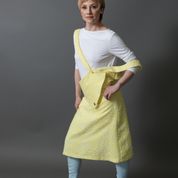 Spring Summer Long Sleeve Women's Girls' Bamboo Boat Neck Long T with Decorative Tabs and Eyelets