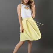 Women's Summer One of a Kind Bamboo Tank with Front Tabs and Yoke in a Back