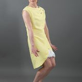 Spring Summer Women's Designer Extravaganza Dress with 3D Puff Fish Detail