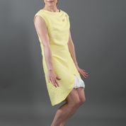 Spring Summer Women's Designer Extravaganza Dress with 3D Puff Fish Detail