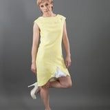 Spring Summer Women's Designer Extravaganza Dress with 3D Puff Fish Detail