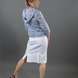 Lightweight Tweed Princess Line 1960's Style Disconnected Collar Jacket