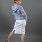 Lightweight Tweed Princess Line 1960's Style Disconnected Collar Jacket