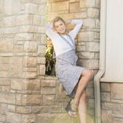 Womens Tweed A-line Asymmetrical Shoulder Strap Sarafan Dress
