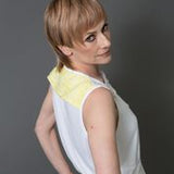 Women's Summer One of a Kind Bamboo Tank with Front Tabs and Yoke in a Back