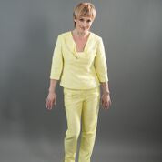 Lightweight Tweed Princess Line 1960's Style Disconnected Collar Jacket