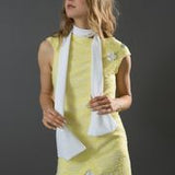 Spring Summer Women's Designer Extravaganza Dress with 3D Puff Fish Detail
