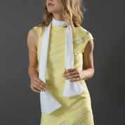 Spring Summer Women's Designer Extravaganza Dress with 3D Puff Fish Detail