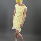 Spring Summer Women's Designer Extravaganza Dress with 3D Puff Fish Detail