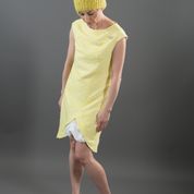 Spring Summer Women's Designer Extravaganza Dress with 3D Puff Fish Detail